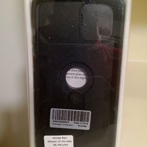 CloudValley Compatible with iPhone 12 Pro Max Case with Camera Cover & Kickstand